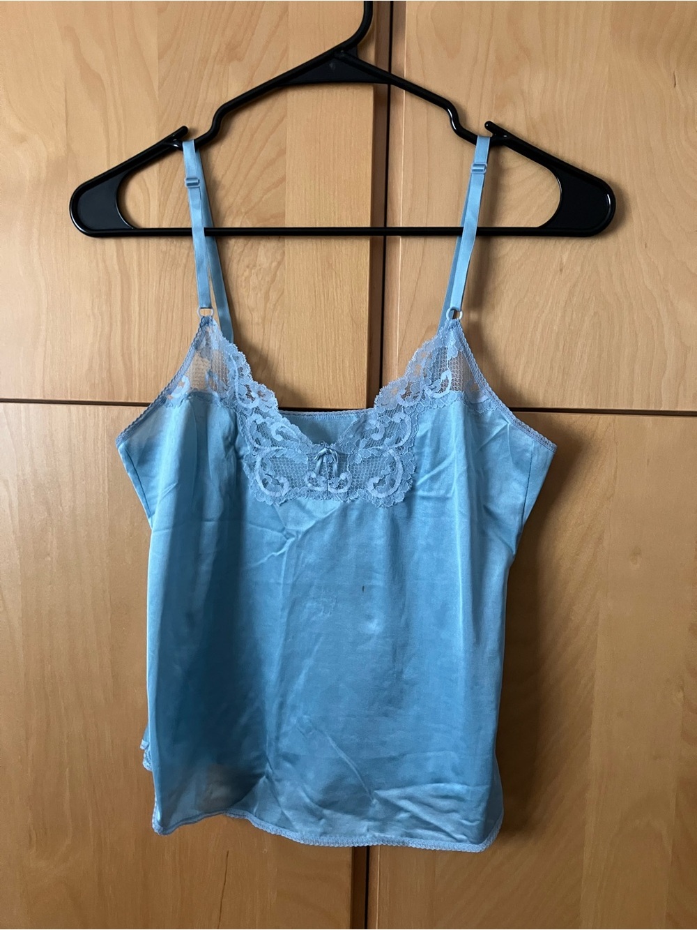 Maidenform Light Blue Satin Lace Cami